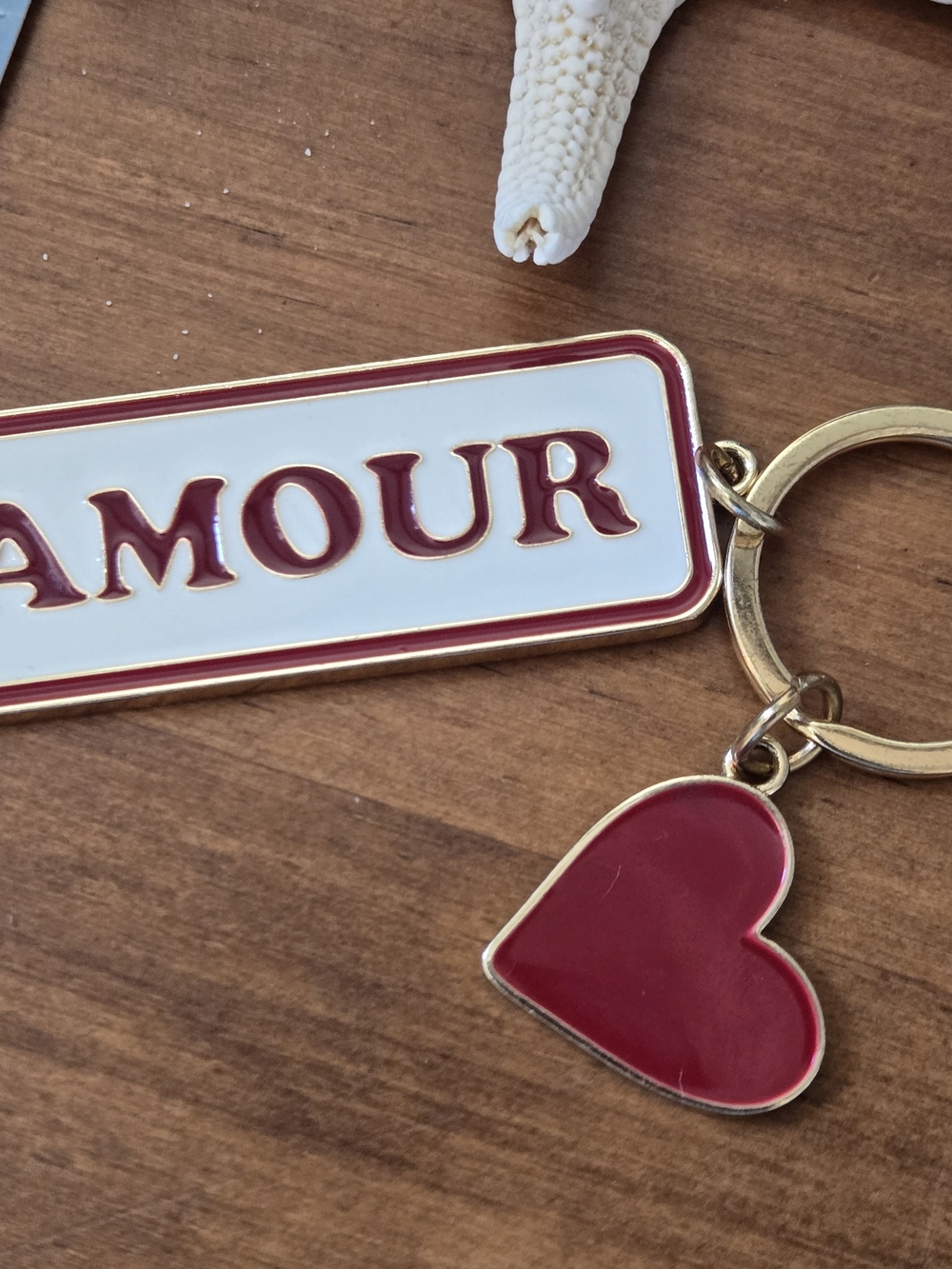 Sezane Amour Keychain with Heart Charm - Picture 3 of 4